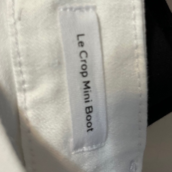 NWT Frame White Jeans - Crop Mini Boot - Picture 7 of 8